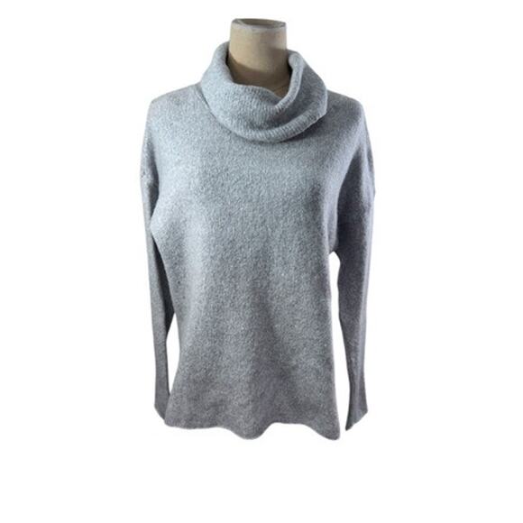 "ATHLETA" Women's Wool Blend Cowl Neck Sweater Office Work Classic Preppy Warm - Picture 1 of 11